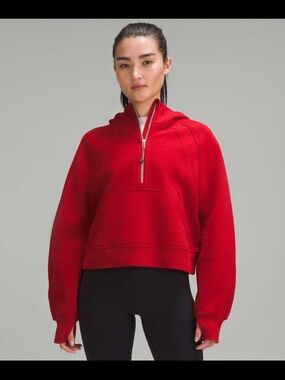 Lululemon Scuba Oversized Half-Zip Hoodie XS/S NWT College Crimson